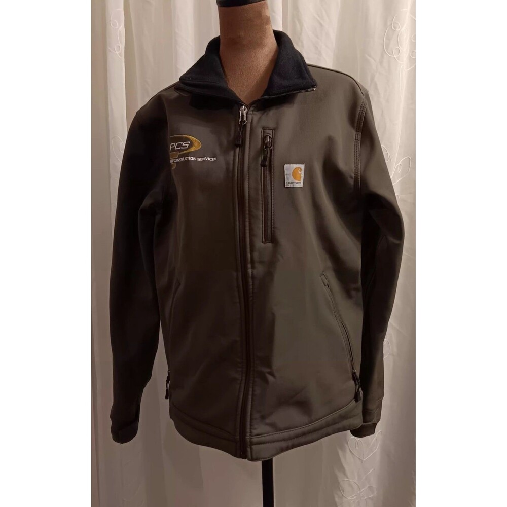 Men Small Crowley Rain Jacket Carhartt Green Embroidered PCS Soft Shell Defender